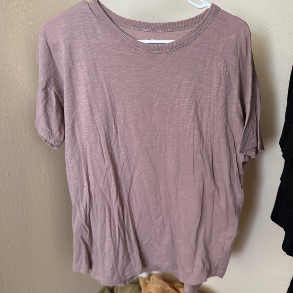 Madewell Mauve Short Sleeve Tee